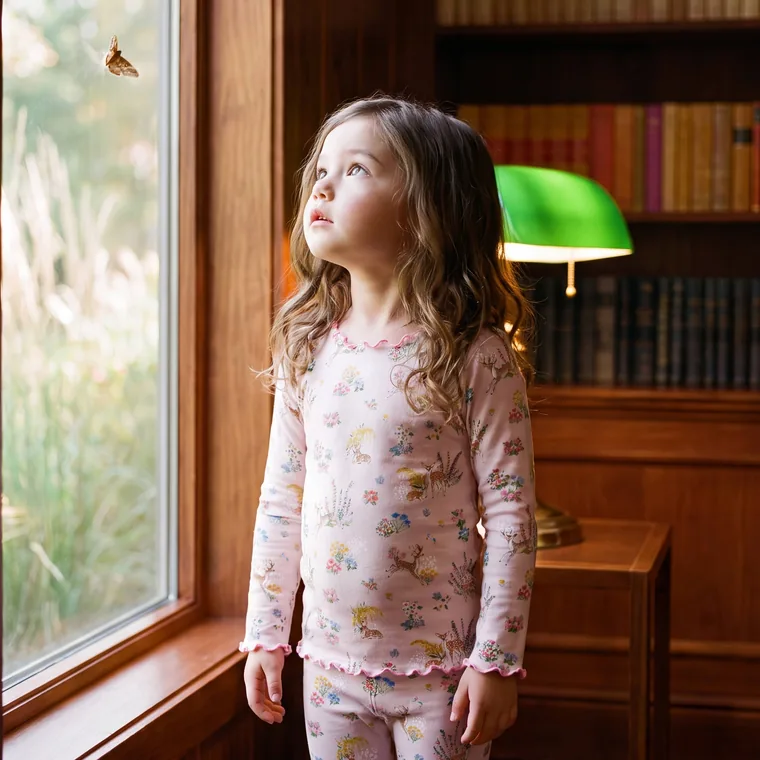 Daydream bamboo long sleeve pajama set — in wear