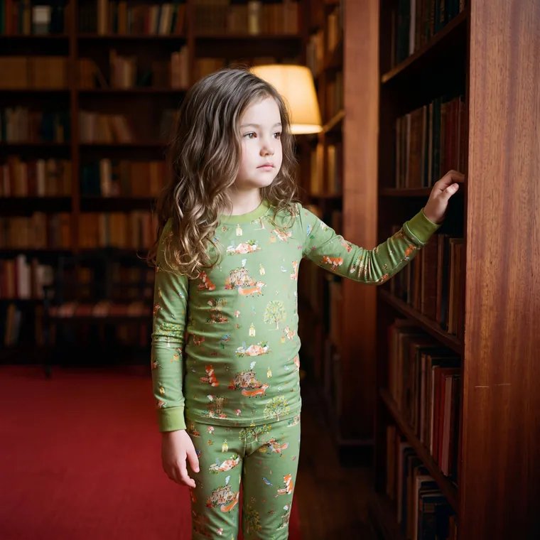 Fox Hollow bamboo long sleeve pajama set — in wear